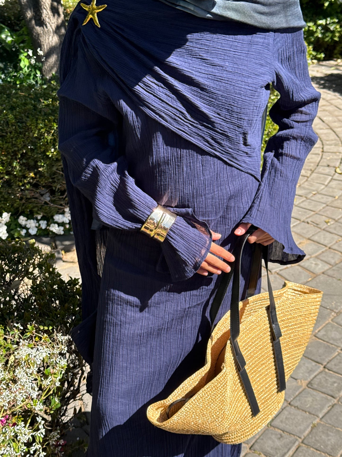 Sahara Cotton Dress Navy