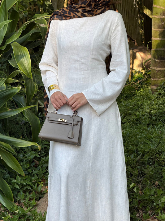 Lara Linen Dress Natural