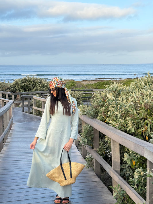 Lara Linen Dress Sage