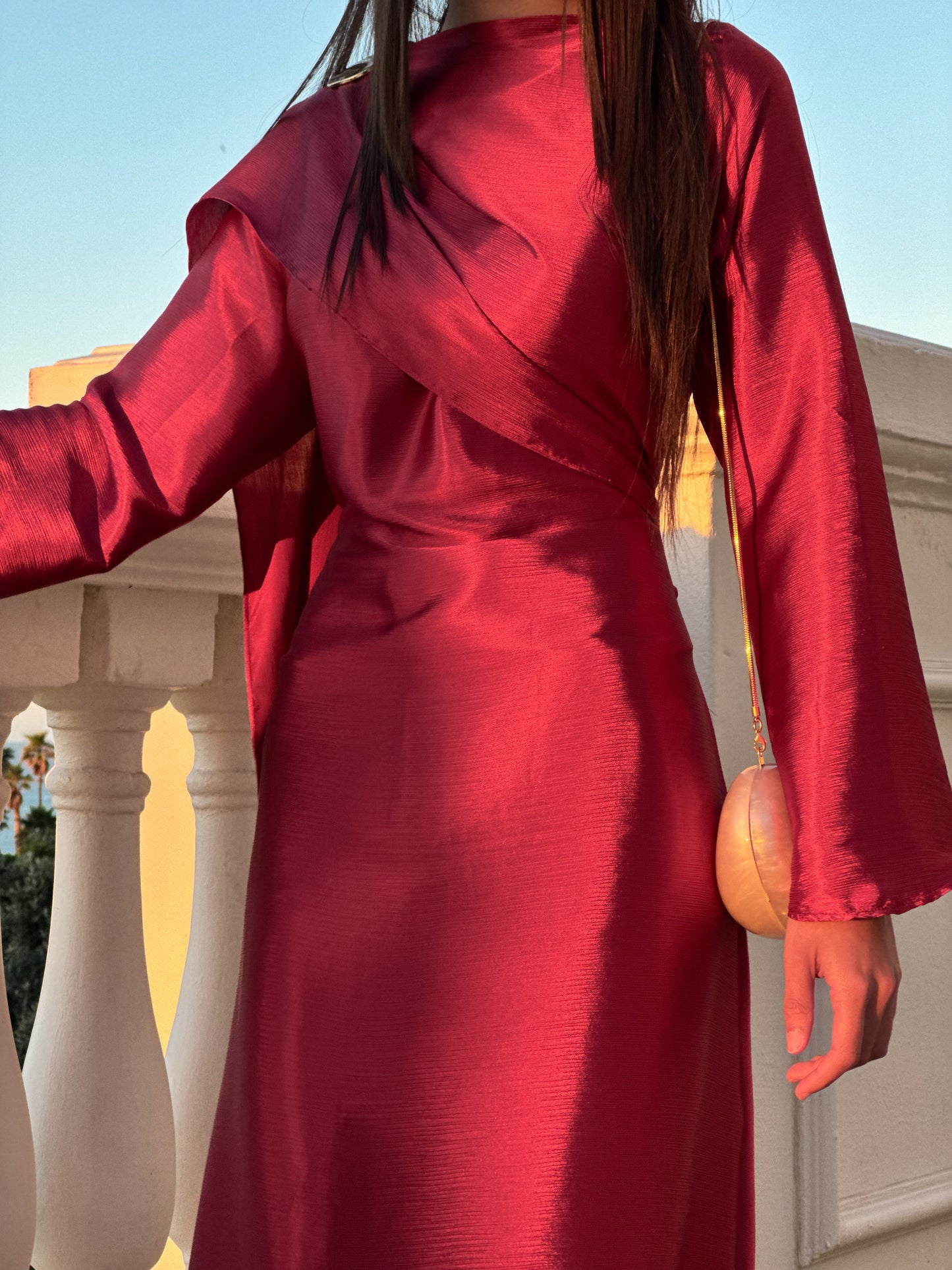Sahara Dress Burgundy