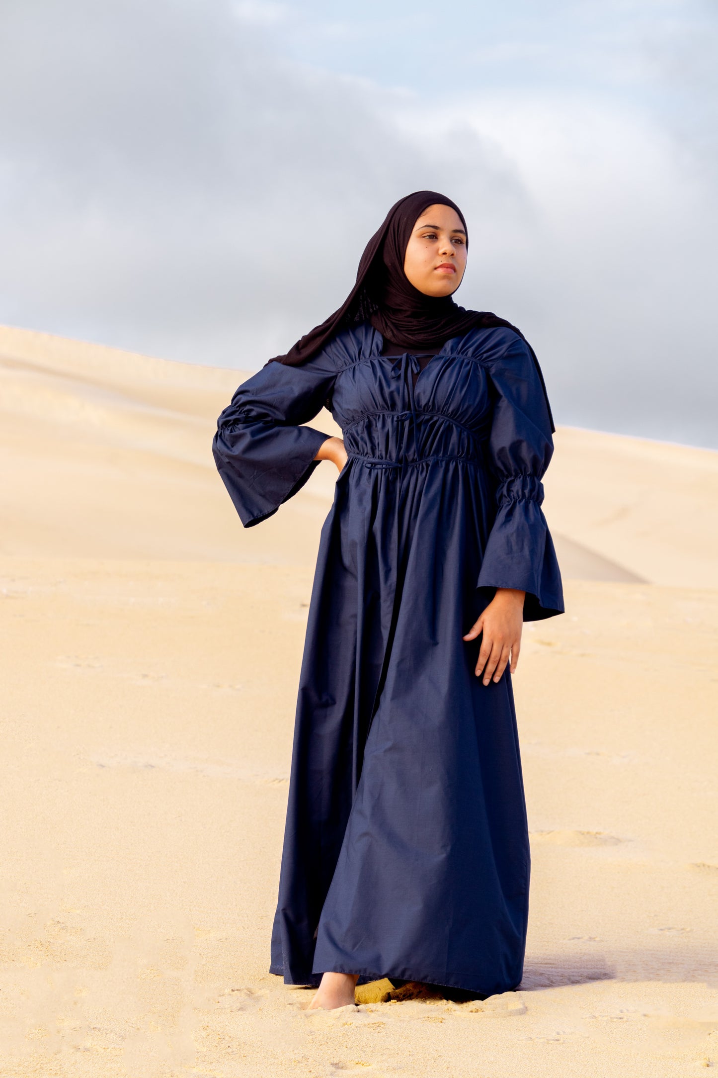 Cinched Cloak Navy
