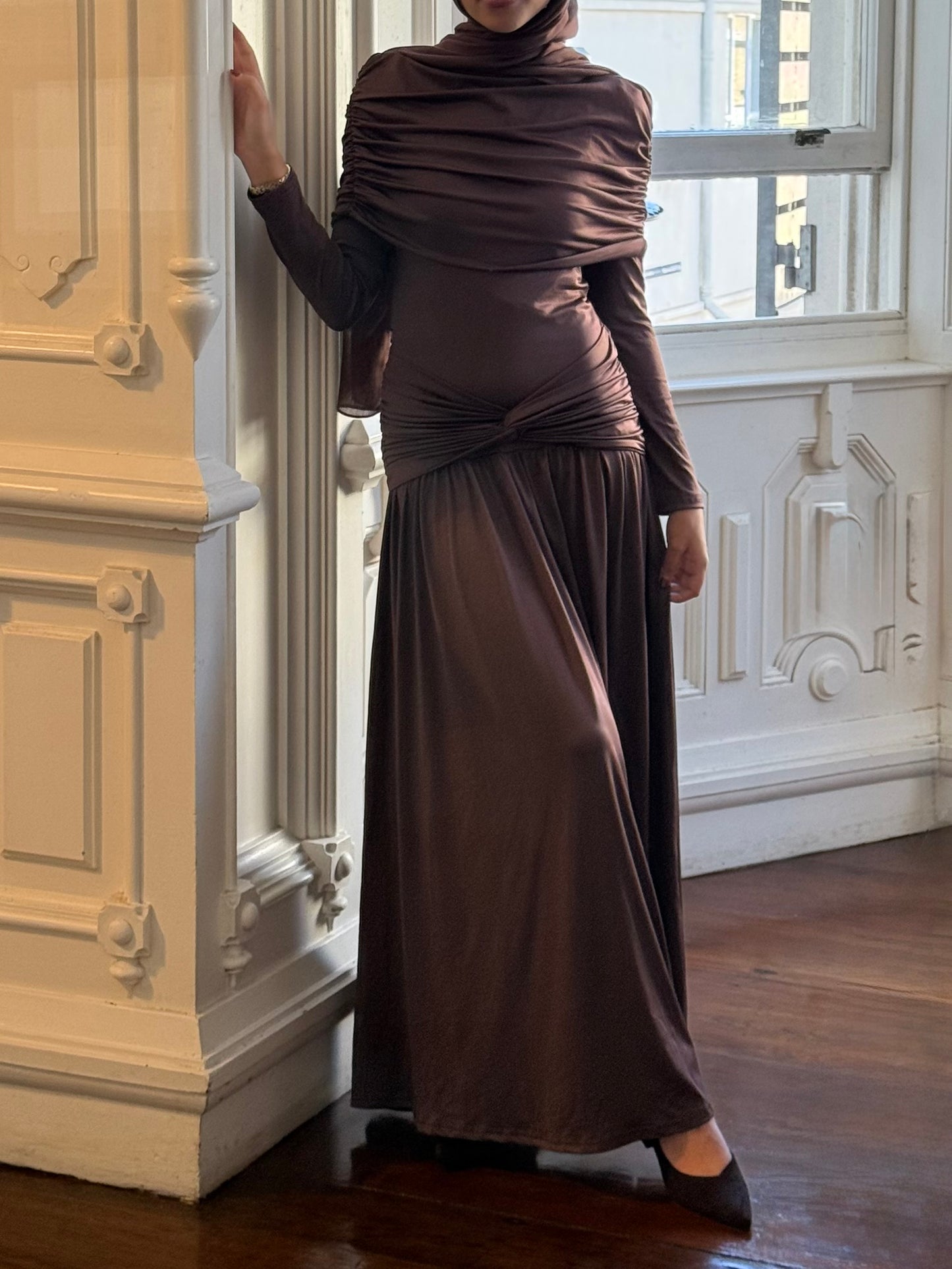 Yara Dress Chestnut