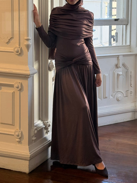Yara Dress Chestnut