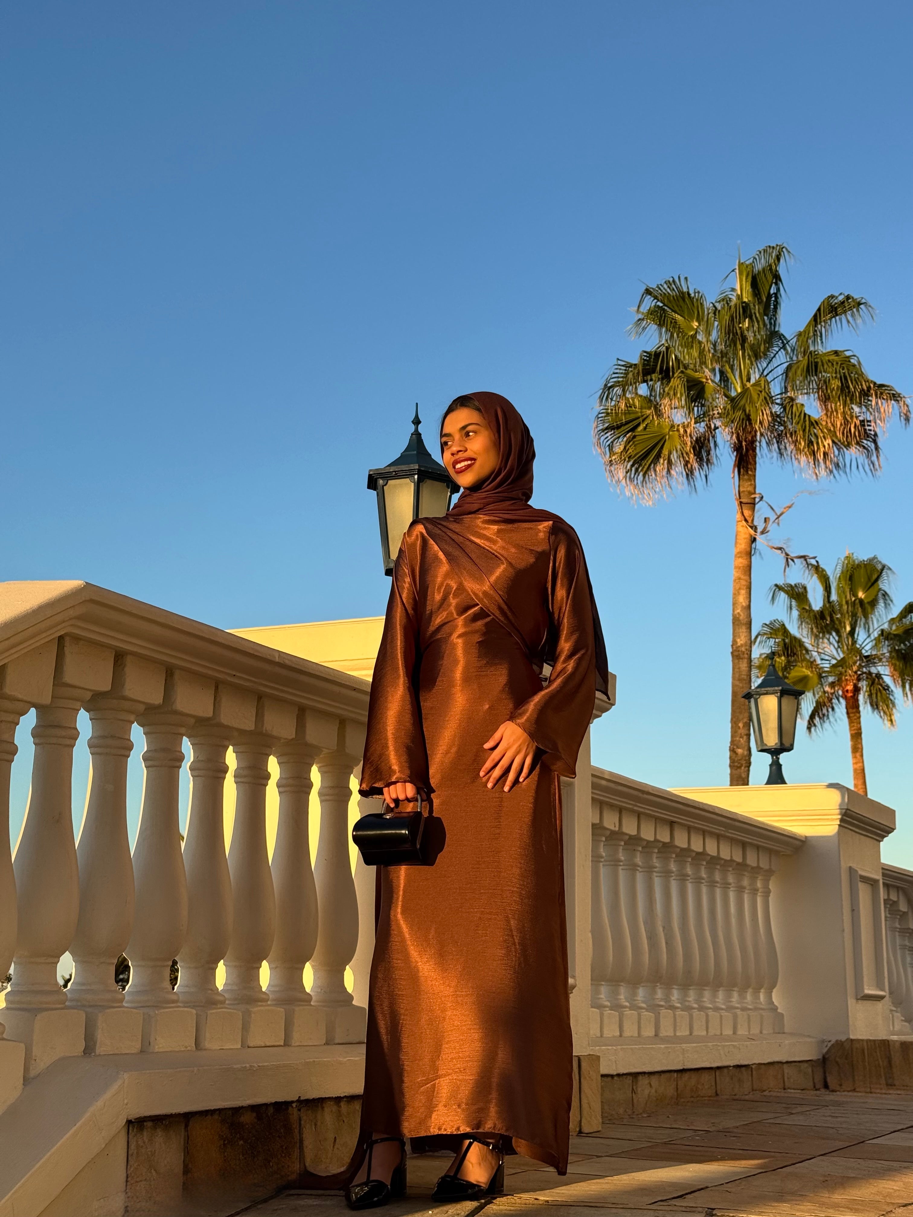 Sahara Dress Brown – SAHR STUDIOS