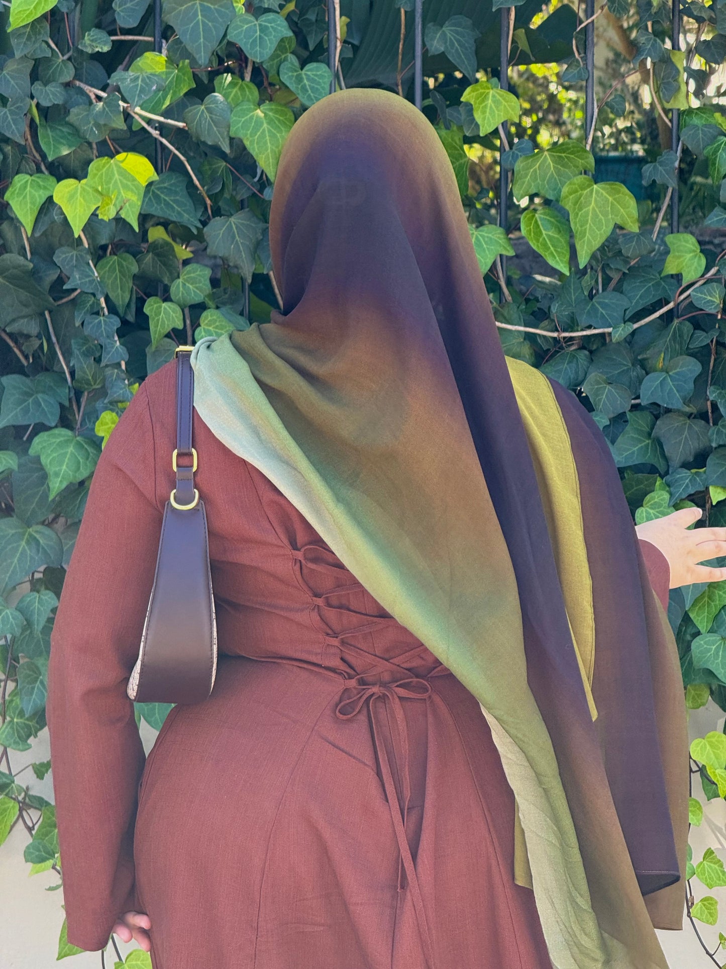 Lara Linen Dress Choc Brown