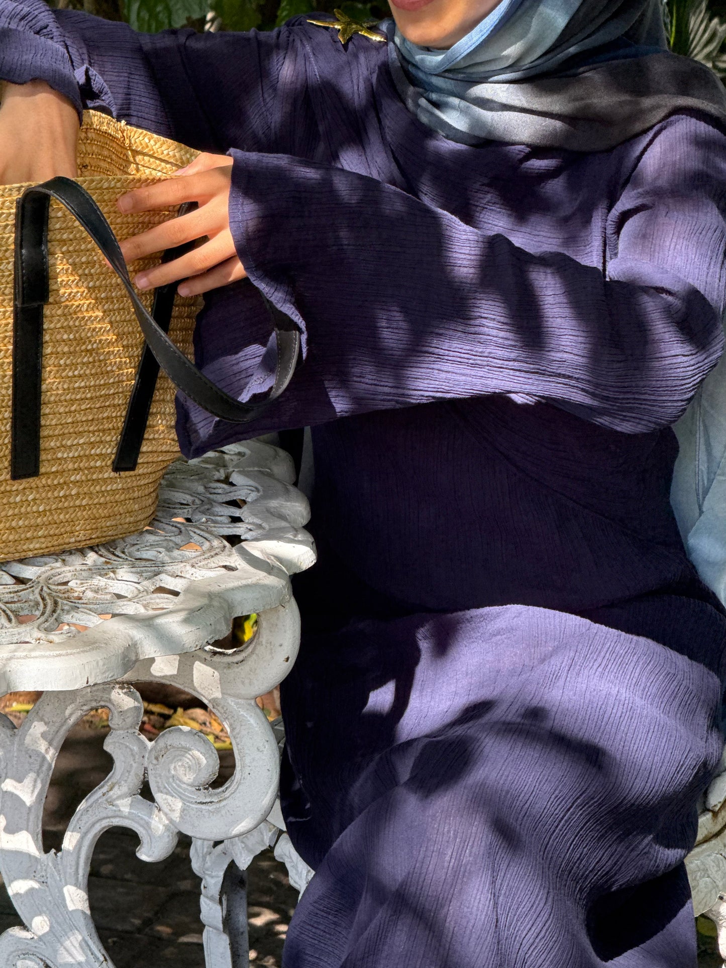 Sahara Cotton Dress Navy