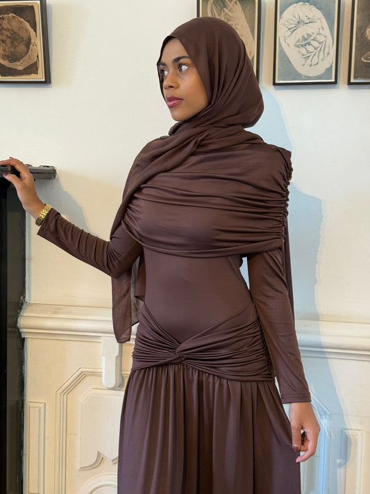 Yara Dress Chestnut