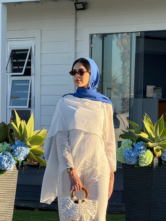Sahara Throw Top White