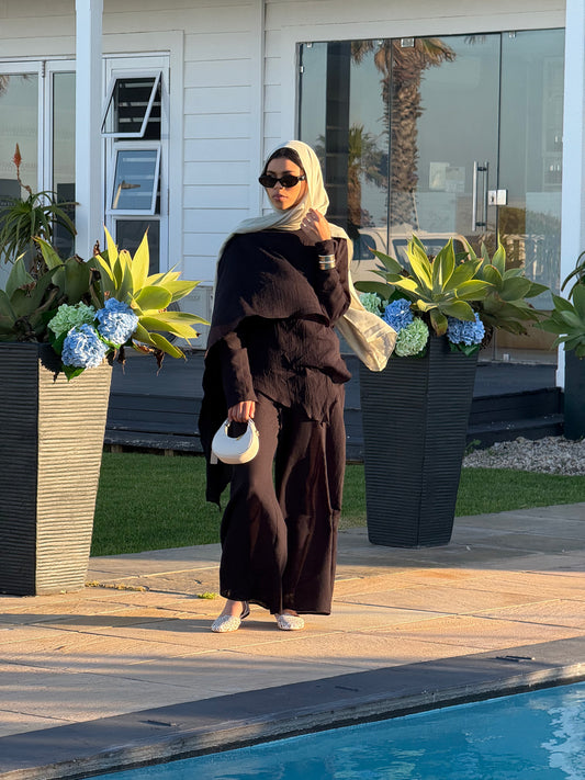 Sahara Wide Leg Pants Black