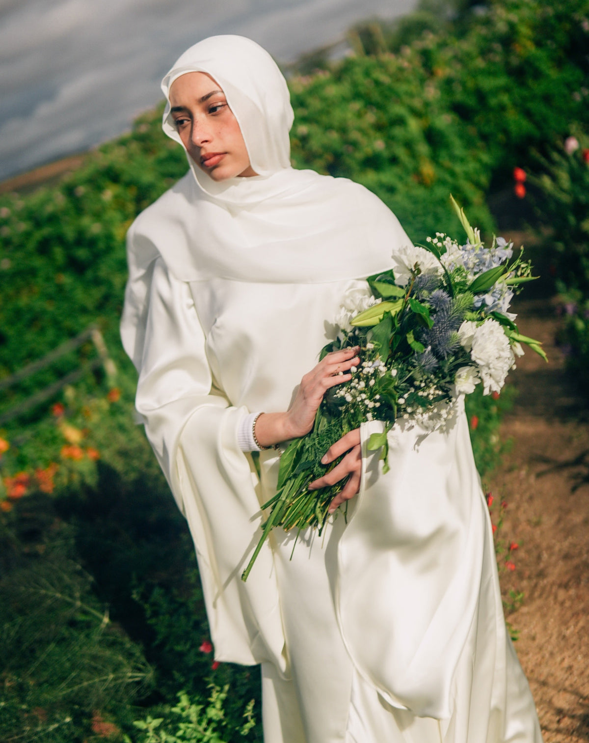 Azra Dress Pearl White