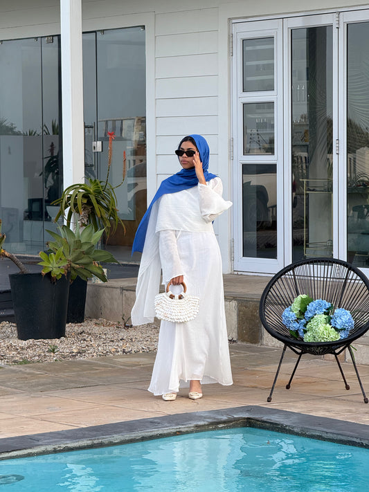 Sahara Cotton Dress White