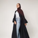 Cinched Cloak Black